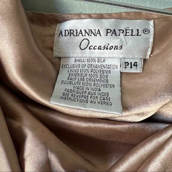 Adrianna Papello occasions women Sequin and beaded cowl neck top  size 14 - Picture 5 of 14